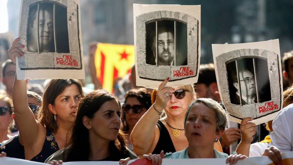 A un año de su condena: políticos catalanes presos reafirman su deseo de separarse de España