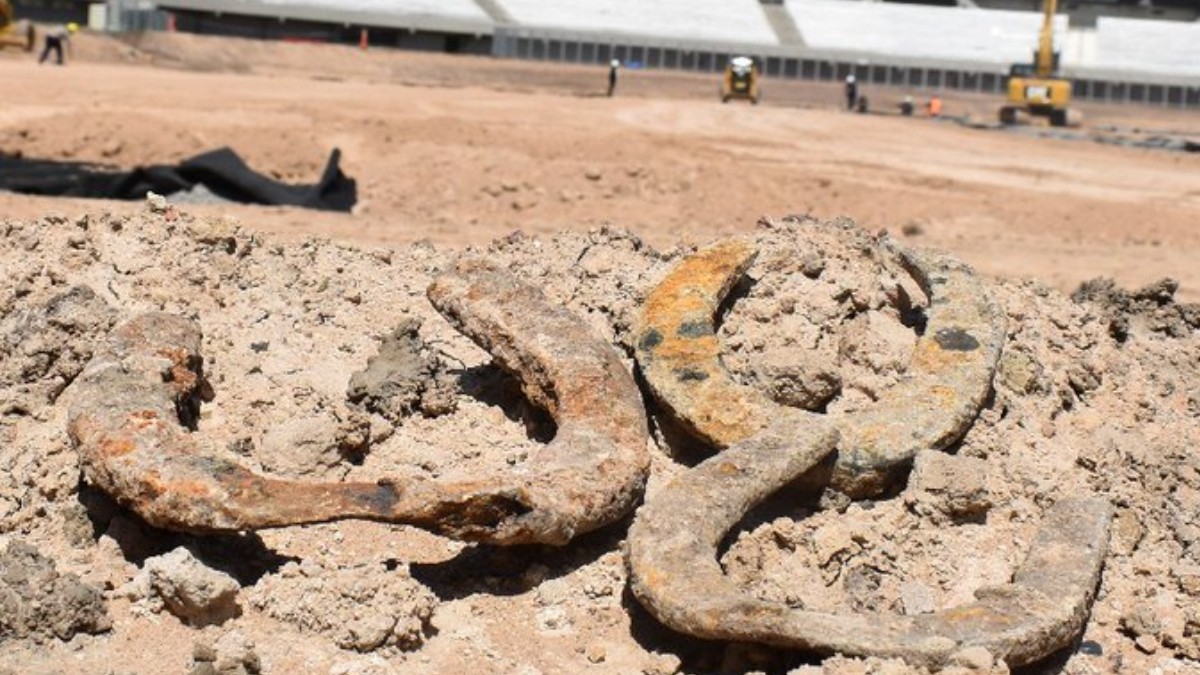 Remodelación del estadio de River Plate deja al descubierto hallazgo arqueológico