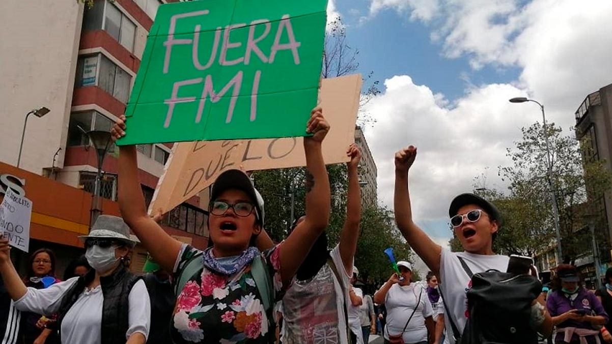 Ecuatorianos salieron a las calles masivamente en contra del FMI y Lenín Moreno