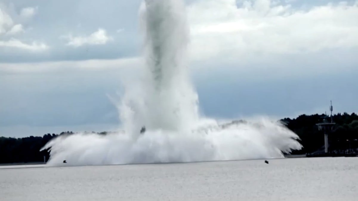 (Video) Explota una bomba de la Segunda Guerra Mundial mientras era desactivada