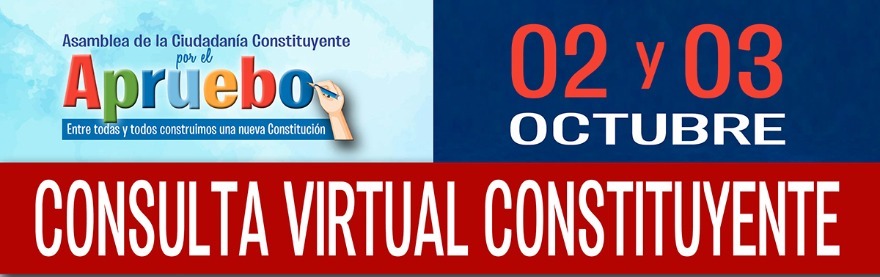 Asamblea de la Ciudadanía Constituyente por el Apruebo convoca a Consulta Nacional Constituyente este 2 y 3 de Octubre