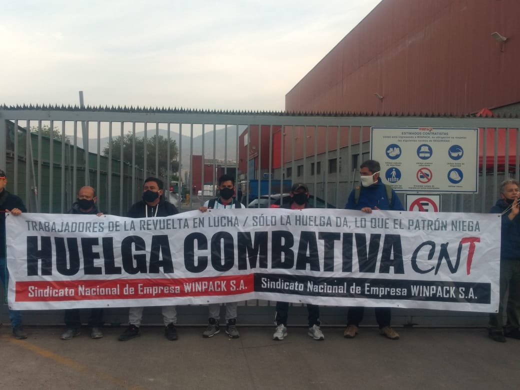 Santiago: Trabajadores de Winpack se mantienen en huelga legal