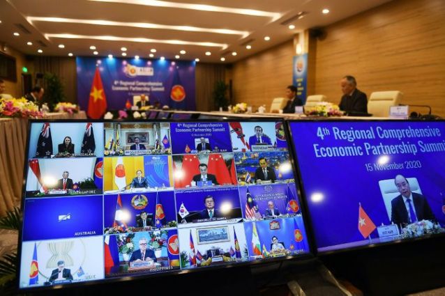 15 países de Asia-Pacífico firmaron por teleconferencia el mayor acuerdo comercial del mundo