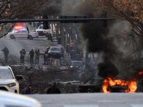 (Video+Fotos) Una potente explosión estremeció el centro de Nashville, en Estados Unidos