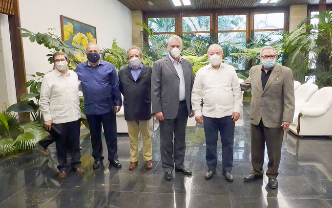 Raúl Castro y Miguel Díaz-Canel reciben en La Habana a expresidente brasileño Lula da Silva