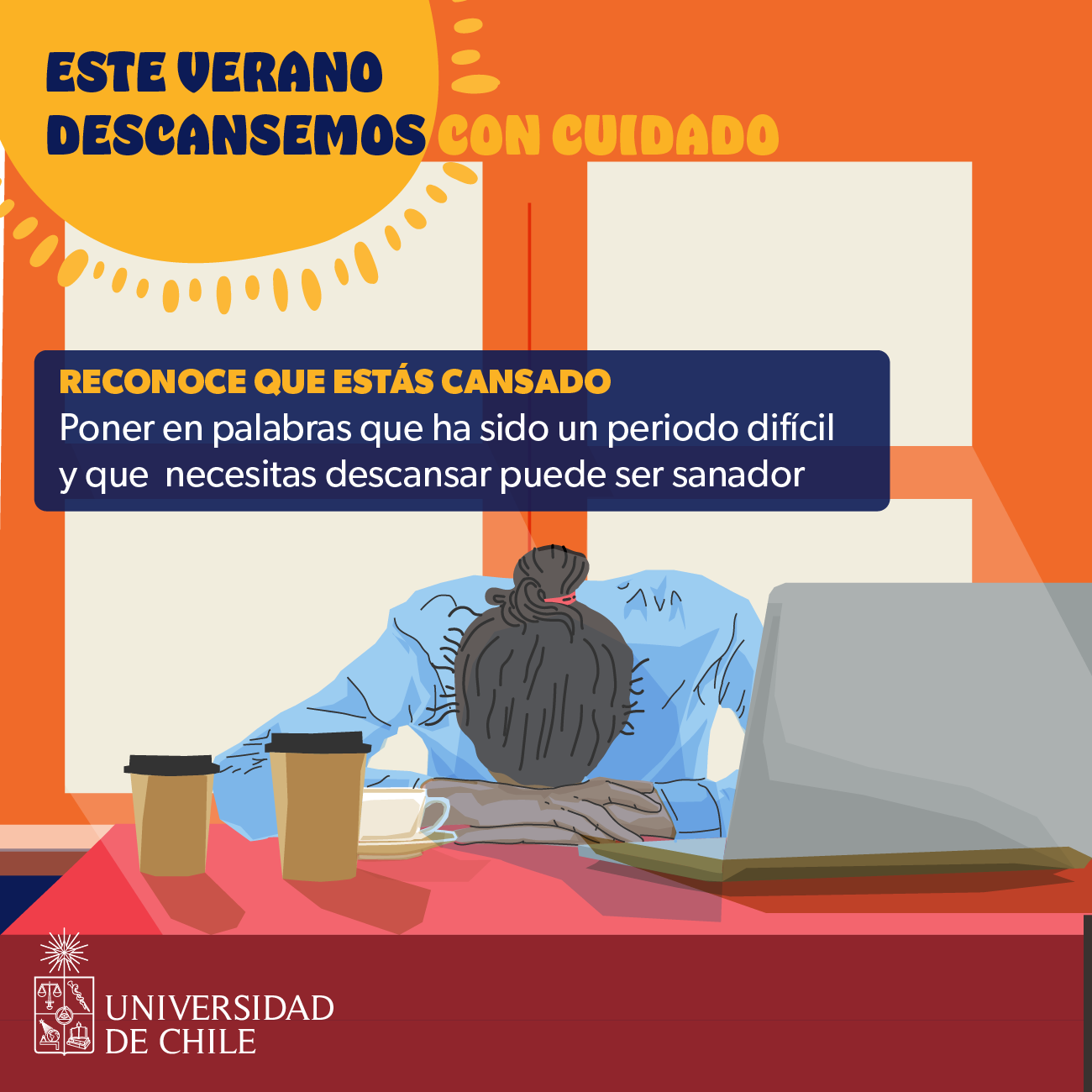 U. de Chile lanza campaña de autocuidado de la salud mental para el periodo de vacaciones