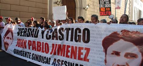 Esclarecimiento de la verdad y justicia piden para el dirigente sindical Juan Pablo Jiménez al cumplirse 8 años de su asesinato