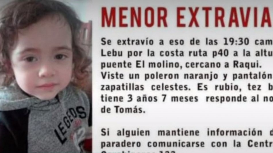 Caso Tomás: Fiscalía y PDI no descartan ninguna hipótesis, mientras familiares del niño cruzan acusaciones y versiones diferentes sobre su desaparición