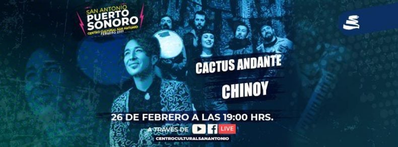 Chinoy y Cactus Andante retornan a los conciertos en vivo