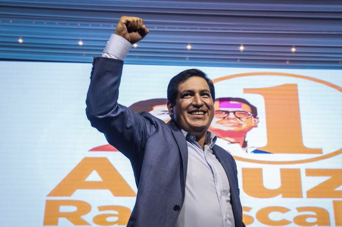 Arauz sobre resultados electorales: «Somos la principal fuerza política del territorio ecuatoriano»