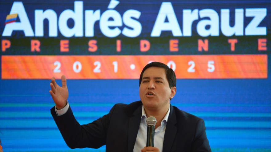 Partido que postuló a Andrés Arauz objeta resultados electorales en Ecuador