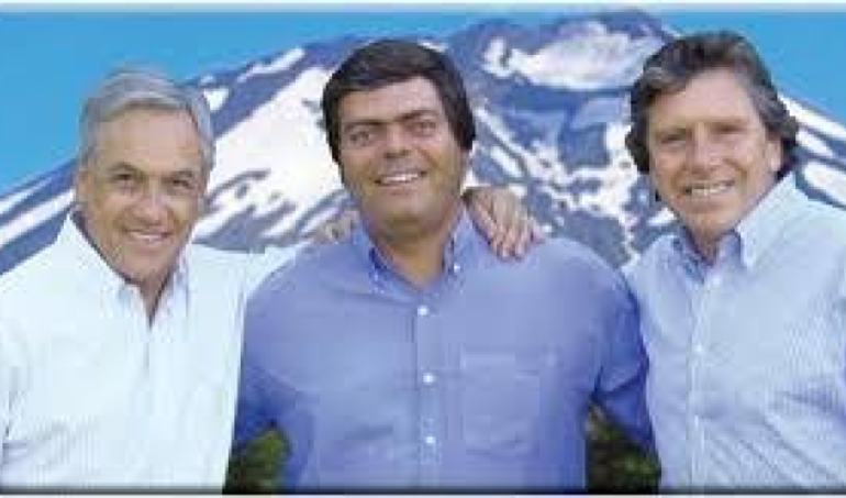 Sebastián Piñera, Cristián Barra y Alberto Espina