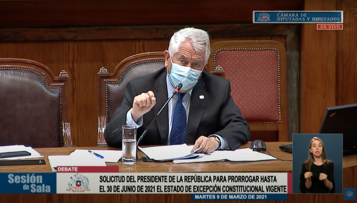 Con votos de la oposición: Gobierno logra aprobar extensión del Estado de Excepción y el Toque de Queda en la Cámara de Diputados