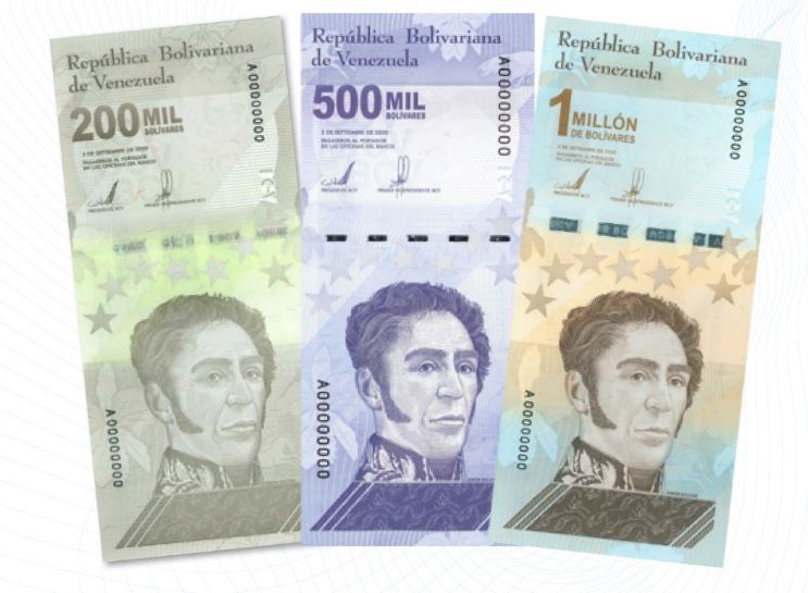 billetes bcv venezuela banco