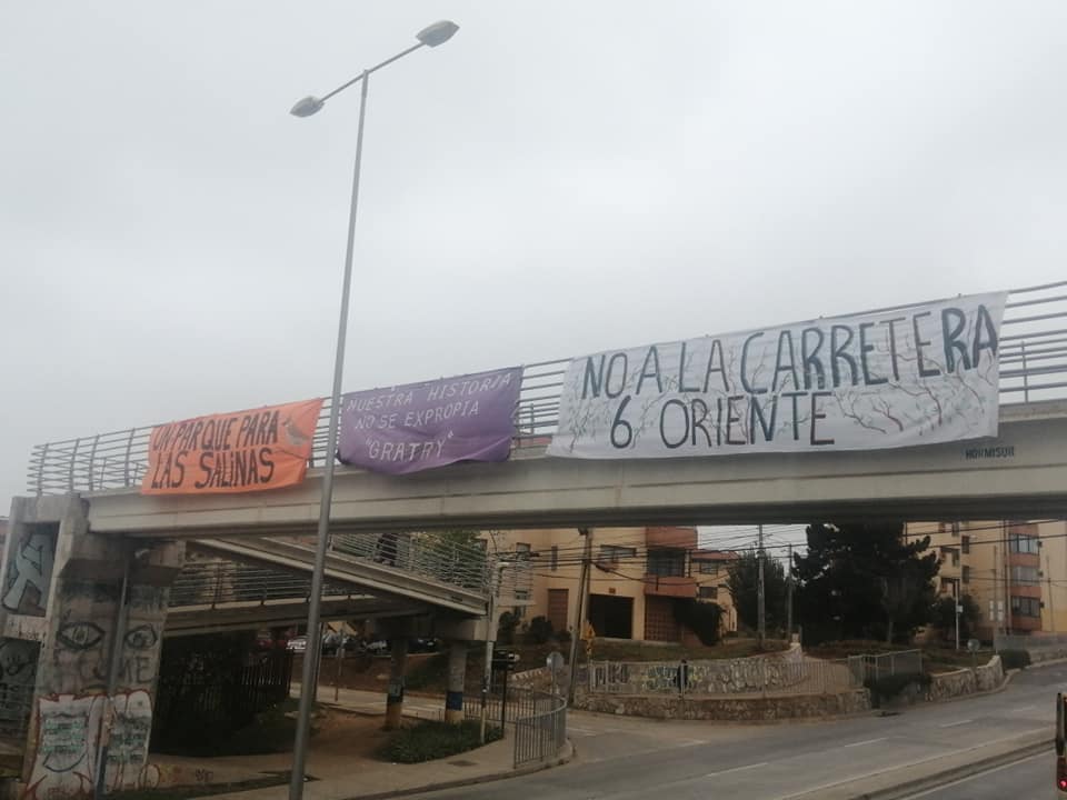 Violenta represión en manifestación contra proyecto ampliación 6 Oriente en Viña del Mar