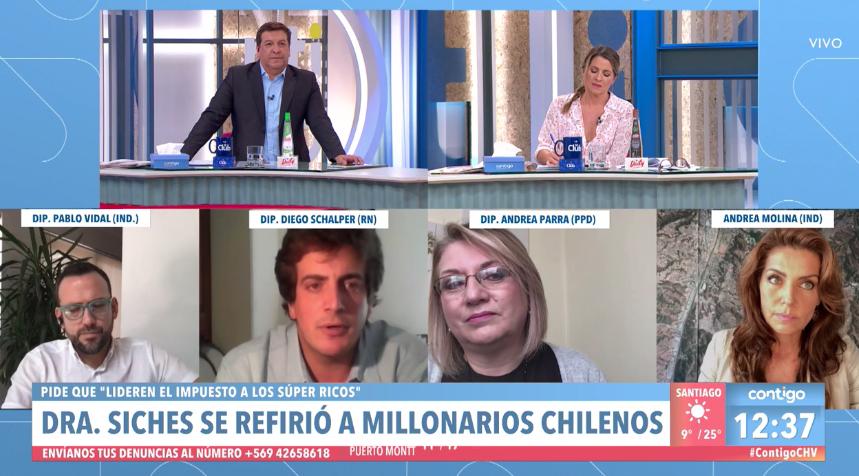 VIDEO: Julio César Rodríguez repasó a Diego Schalper por manipular la información para justificar el no subir los impuestos a los súper ricos