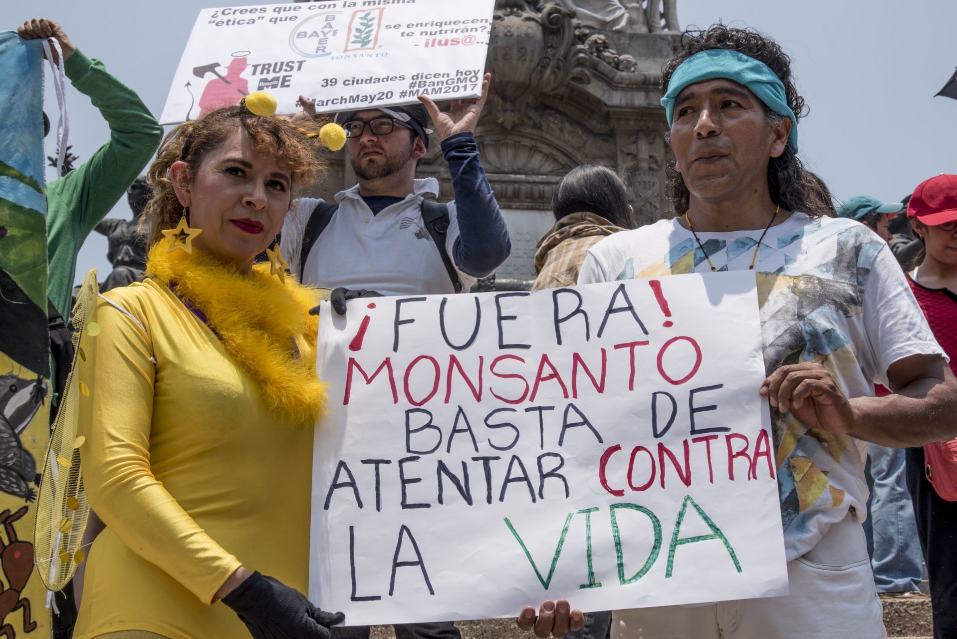 Manifestación contra Monsanto
