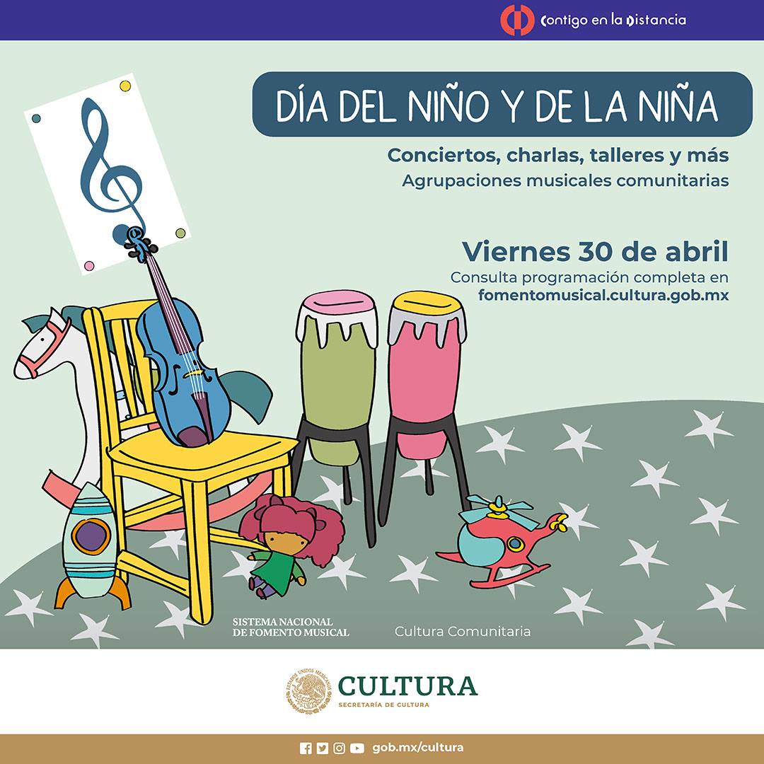 Niños celebran su día con música