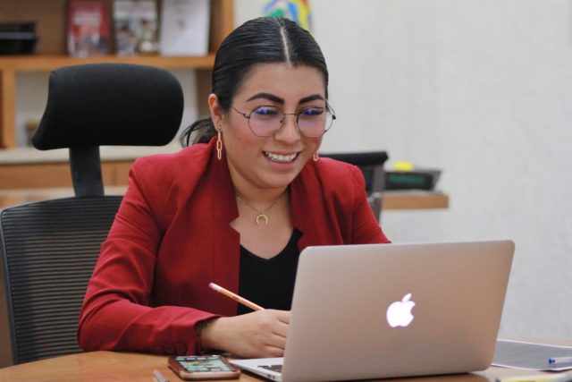 La presidenta del Congreso, Nora Merino Escamilla