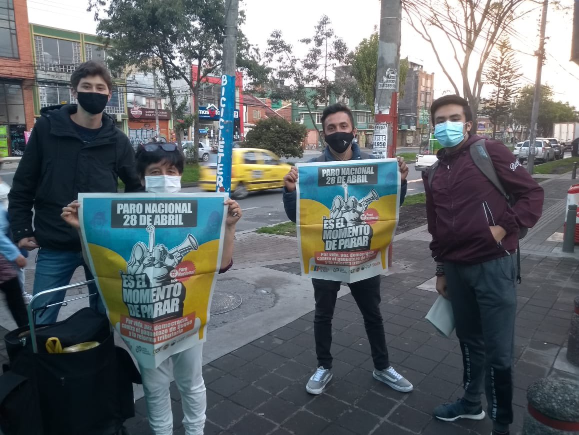 sindicatos paro nacional colombia