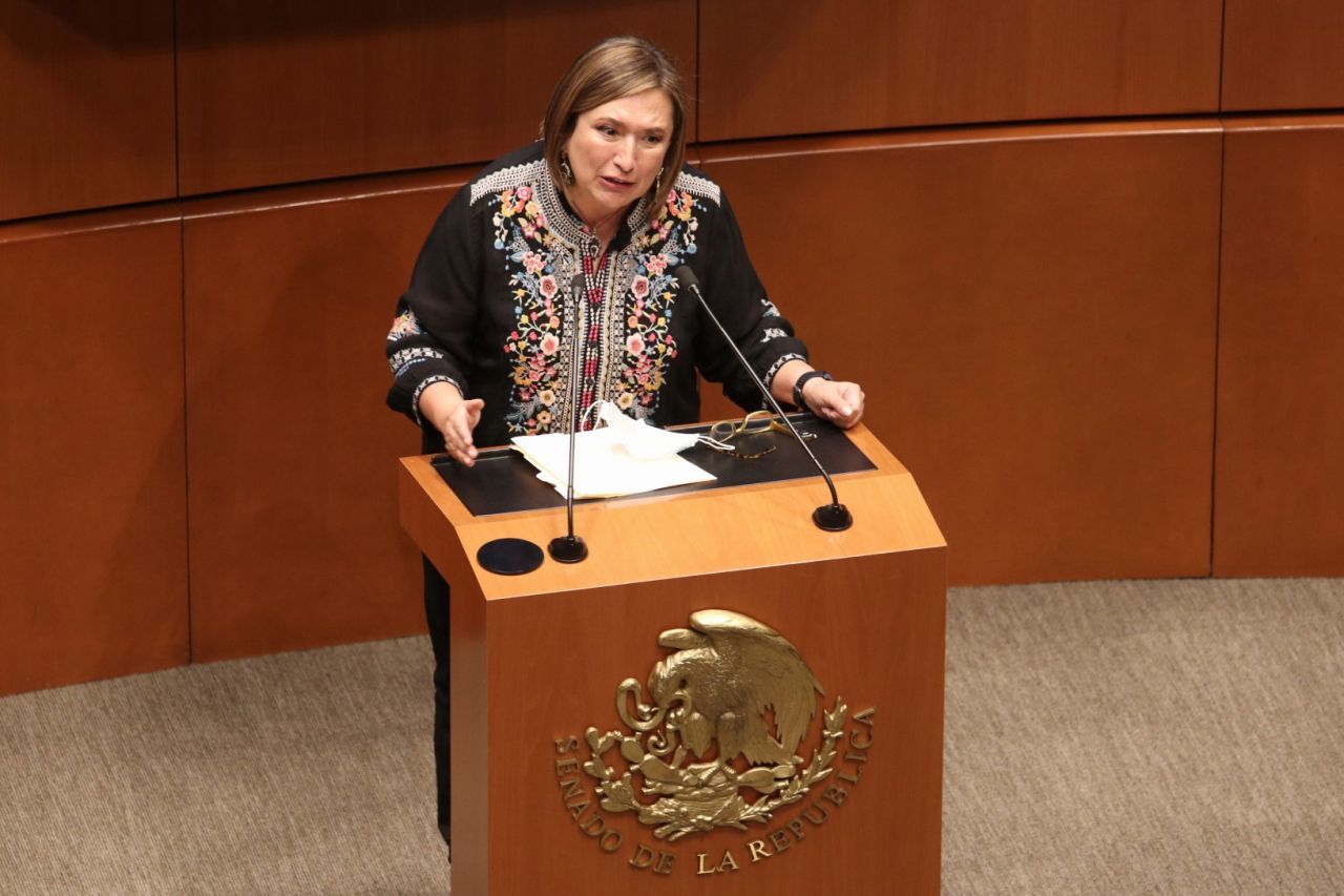 La panista Xóchitl Gálvez se incorpora a la bancada del PRD en el Senado