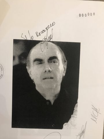 Foto de Kamel Nacif firmada por Lydia Cacho