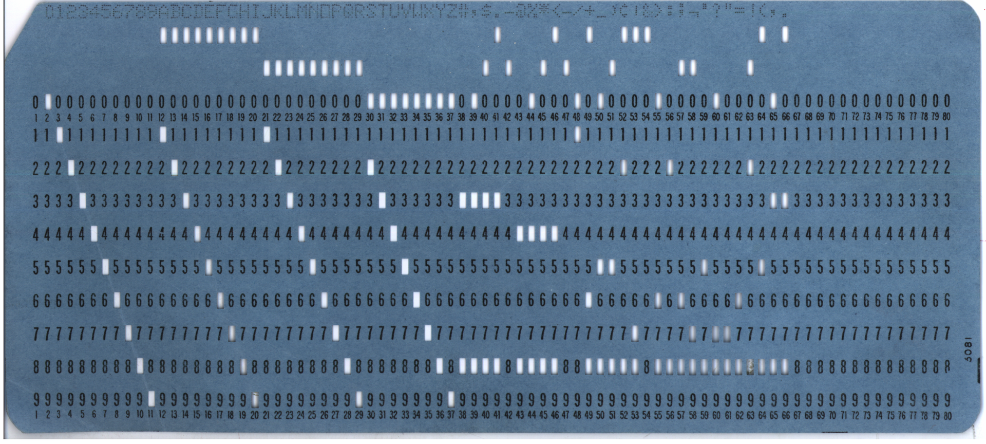 Punch Card Output