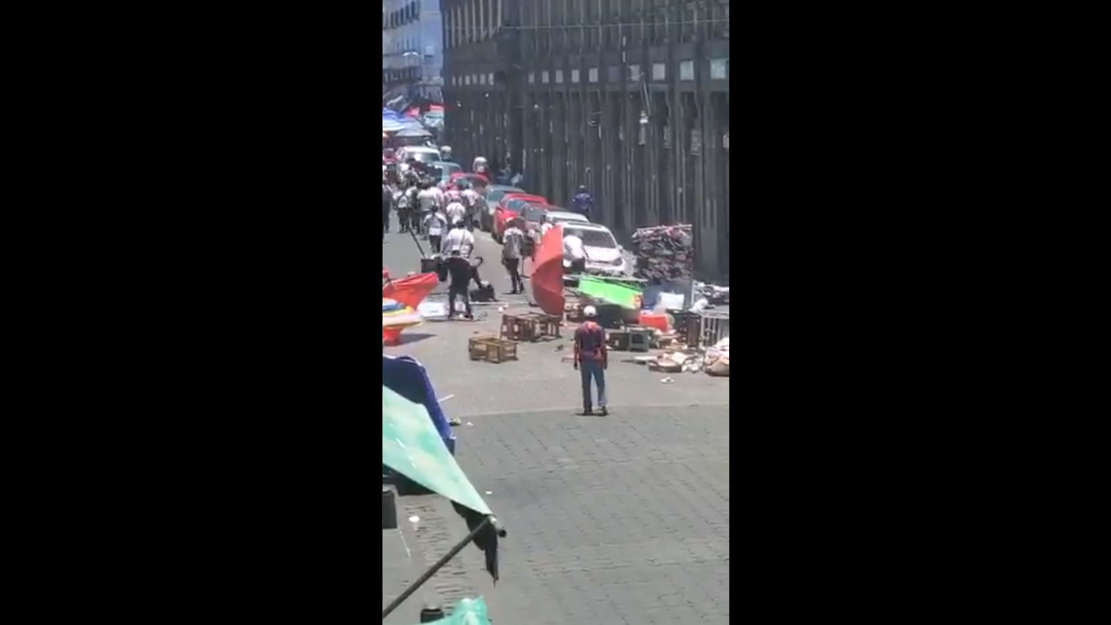 Enfrentamiento entre ambulantes del Centro Histórico de Puebla deja varios heridos