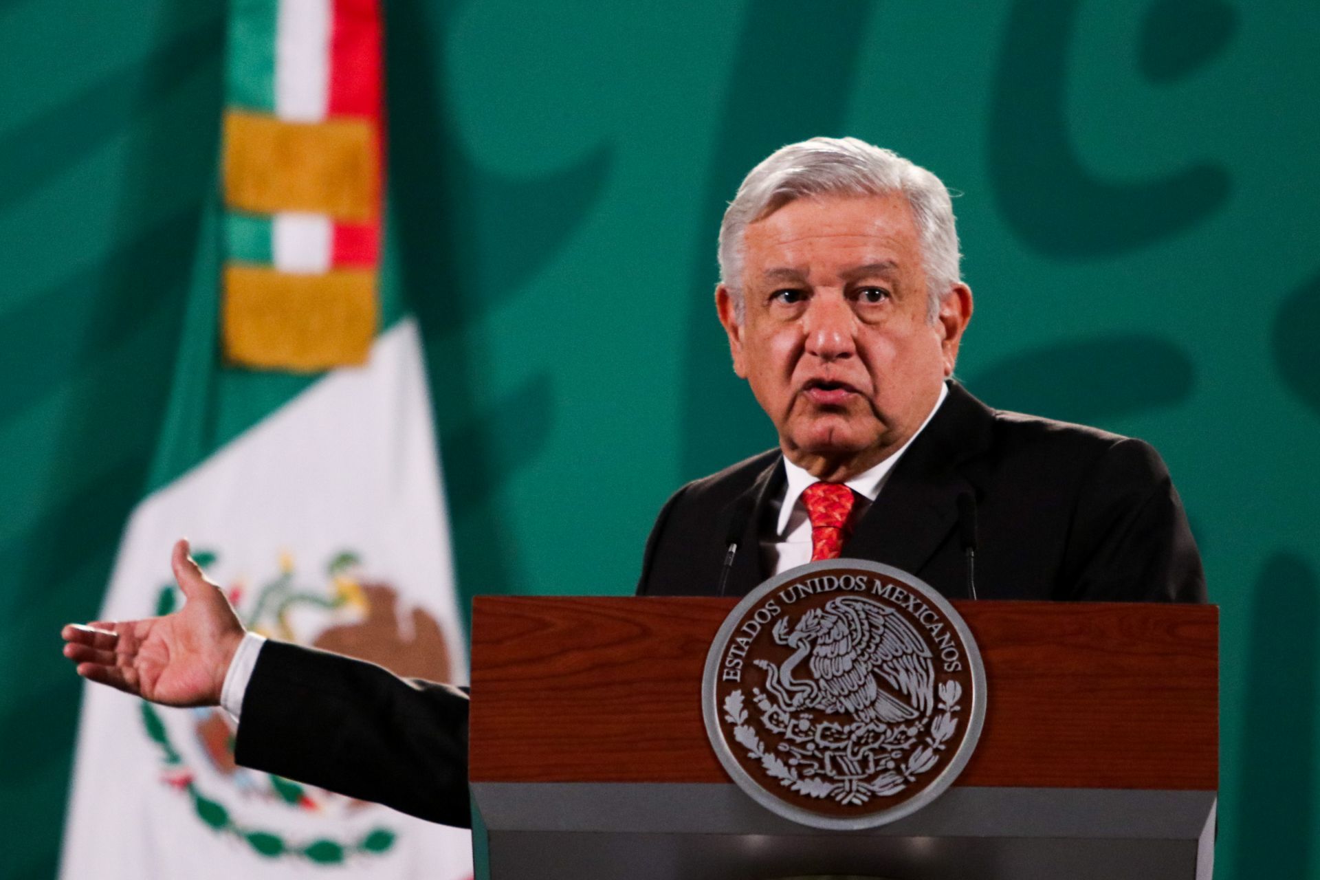 El presidente Andrés Manuel López Obrador en conferencia mañanaera