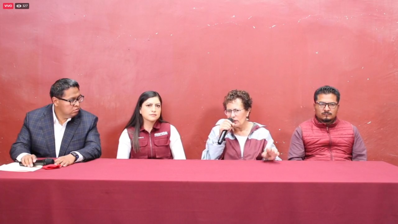 Consejo Nacional de Morena y Claudia Rivera señalan persecución de autoridades electorales
