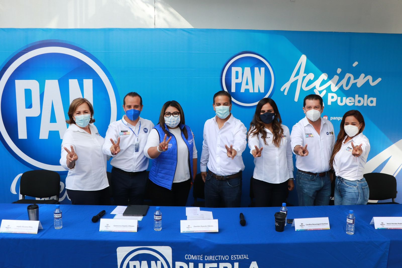 Senador panista Damián Zepeda visita Puebla para respaldar a candidatos de Va por Puebla