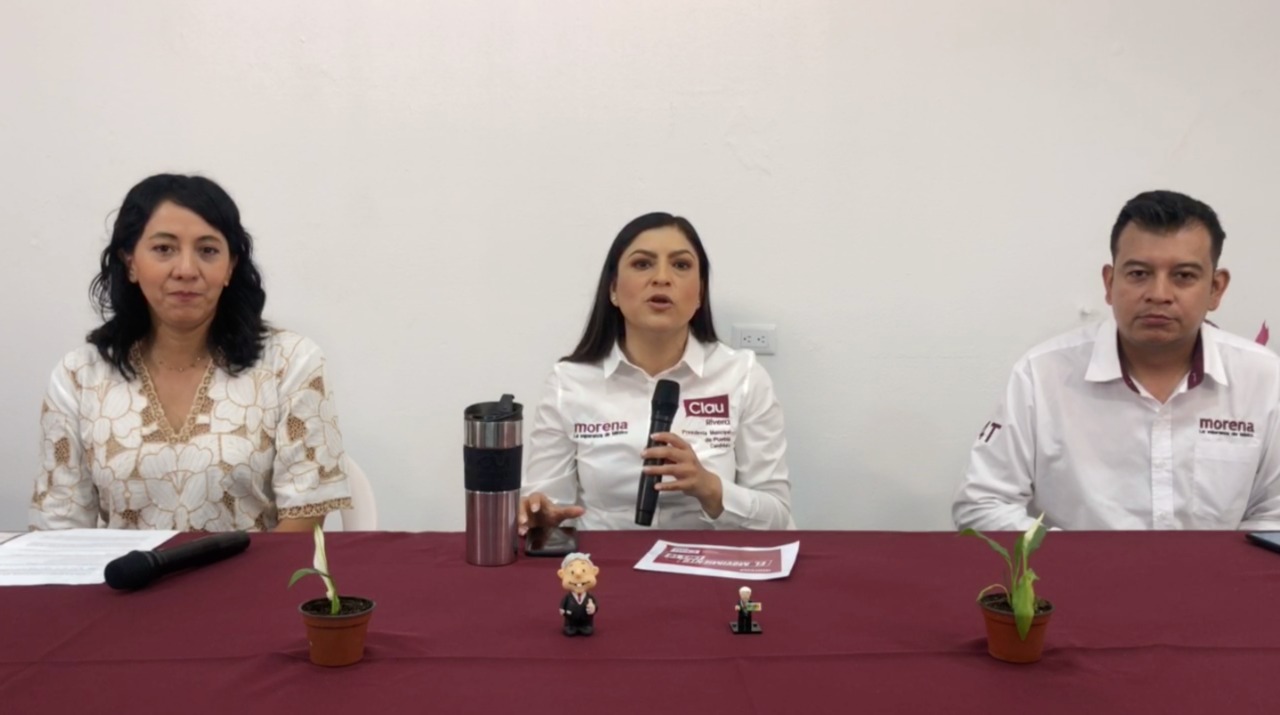 “No es su dinero, es del pueblo”, critica Claudia Rivera al PAN por negarse a aportar para el debate