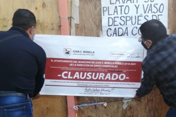 Clausura de Bonafont en Juan C. Bonilla, oportunista: Pueblos Unidos