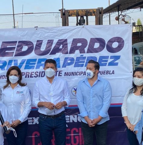 El candidato de VA por Puebla, Eduardo Rivera