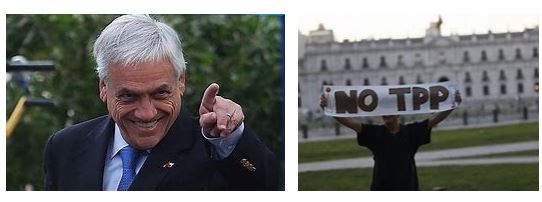 Piñera ignora a la ciudadanía y por octava vez pone suma urgencia a votación del TPP-11 en el Senado