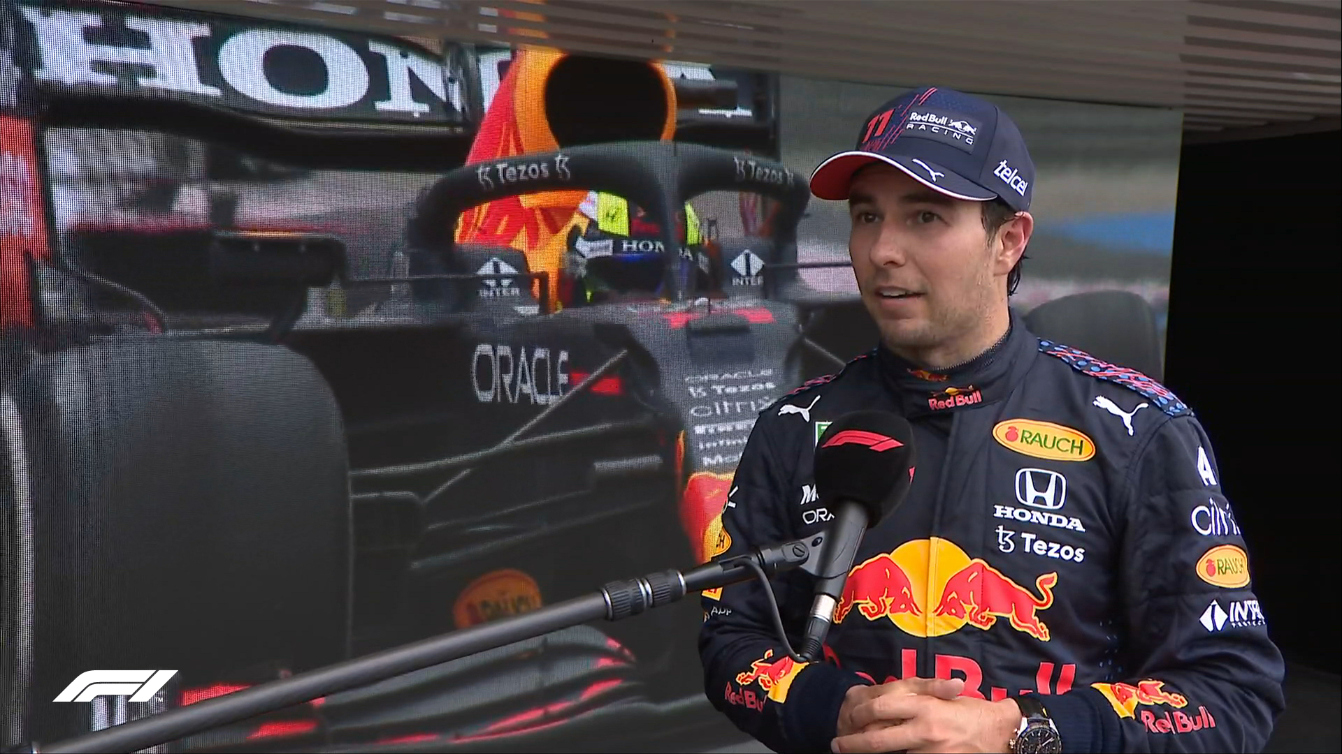 Checo Pérez se sube al podio del Gran Premio de Francia; Red Bull hace el 1 y 3