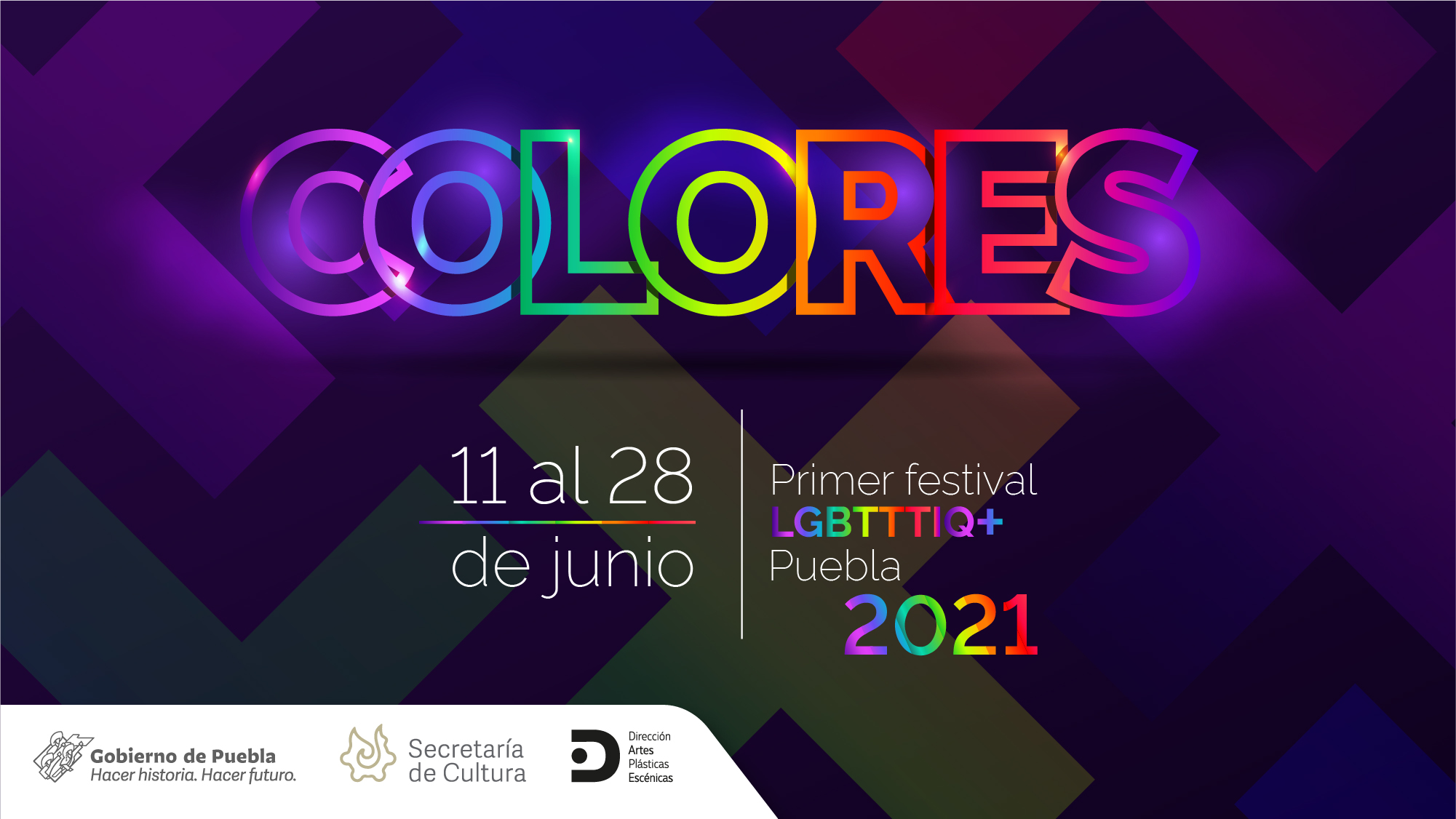 Colores: 1er Festival LGBTTTIQ+ en Puebla, organiza Secretaría de Cultura
