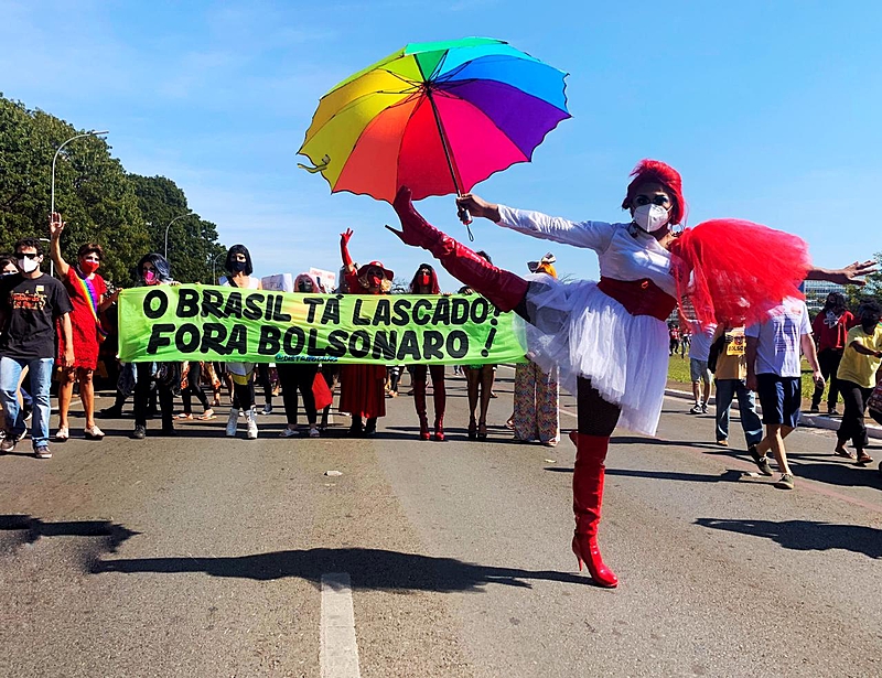 Medio millón de brasileños salieron a protestar contra Jair Bolsonaro