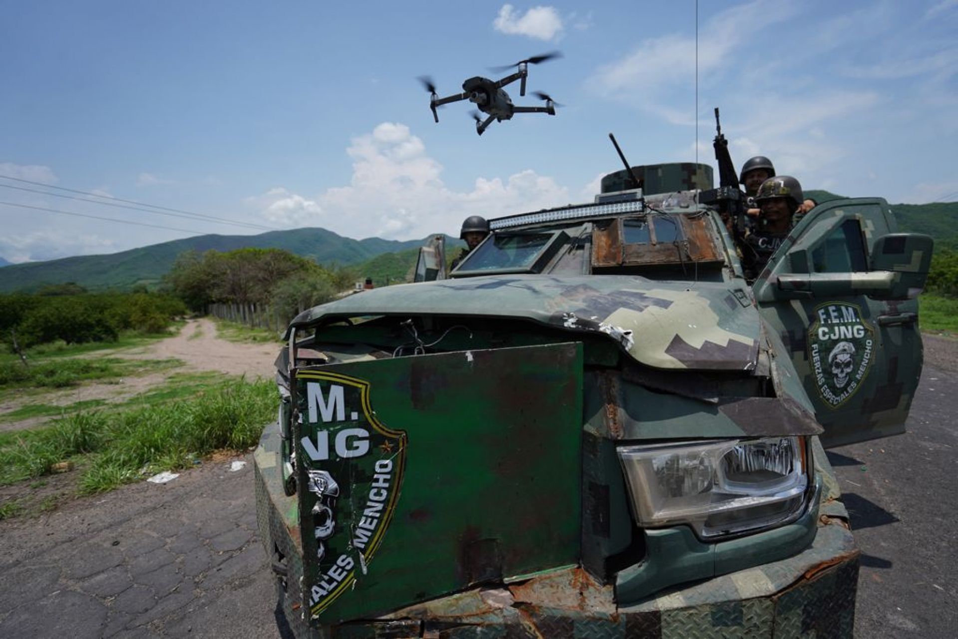 Tanque del Cártel de Jalisco Nueva Generación