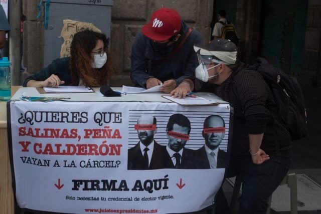 Caravana en Puebla pide votar «sí» en consulta sobre exmandatarios