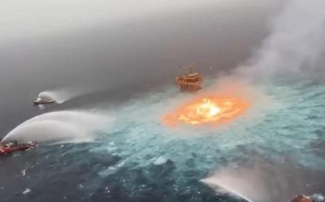 Incendio "ojo de fuego" en Campeche