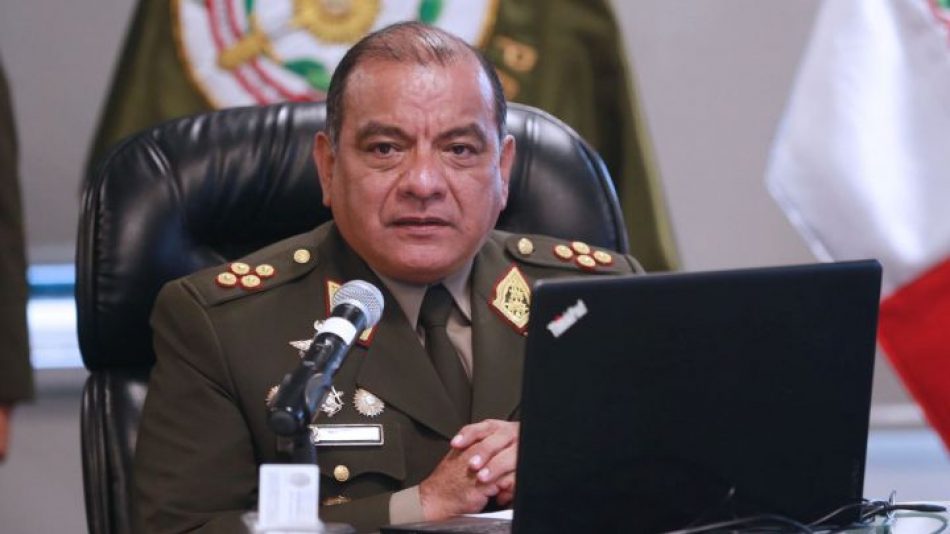 Confirman renuncia del jefe del Comando Conjunto de las Fuerzas Armadas de Perú