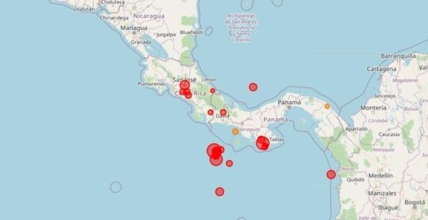 Fuerte sismo de magnitud 6,8 sacude Panamá