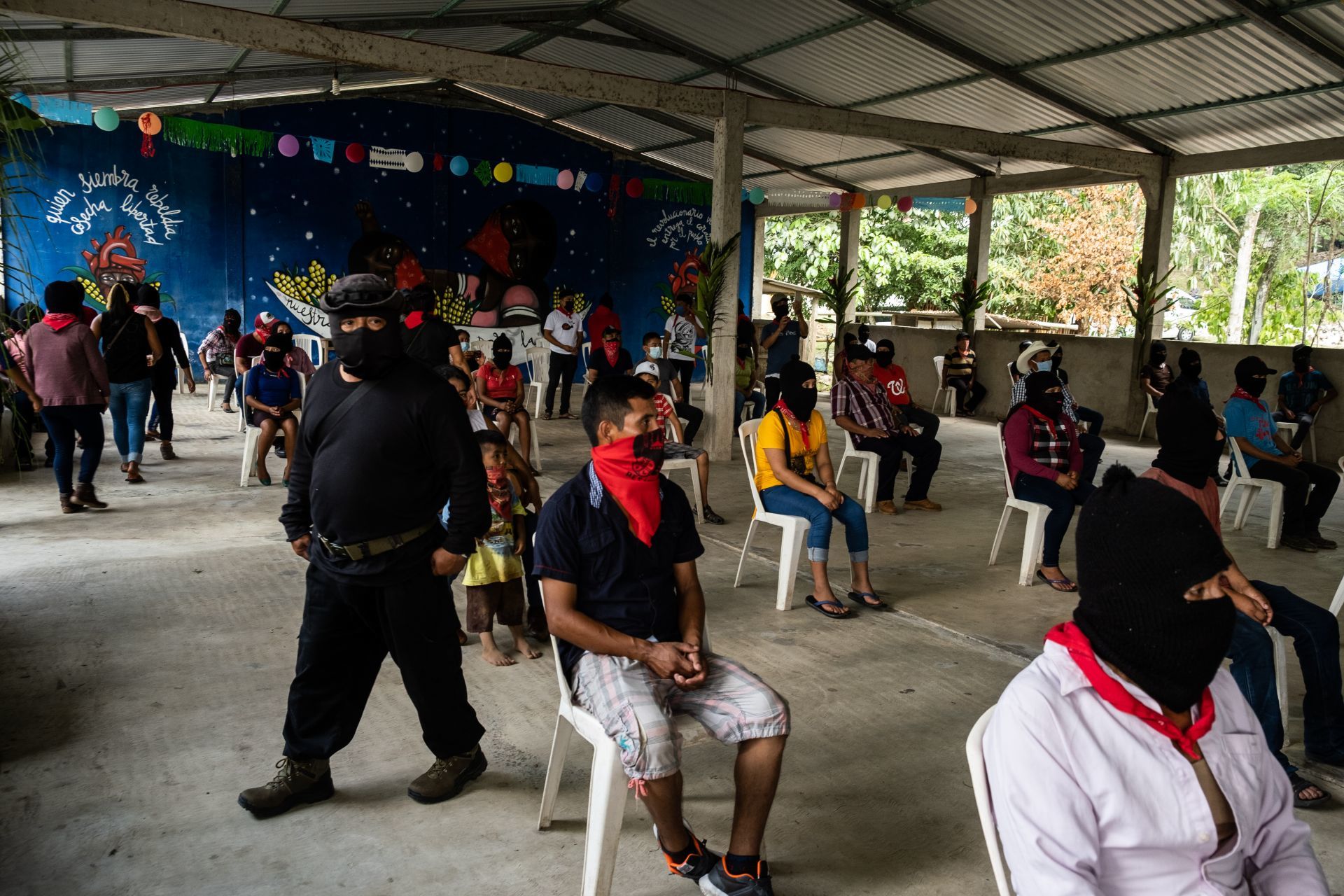 El EZLN en una asamblea