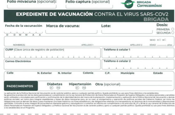 Expediente de vacunación