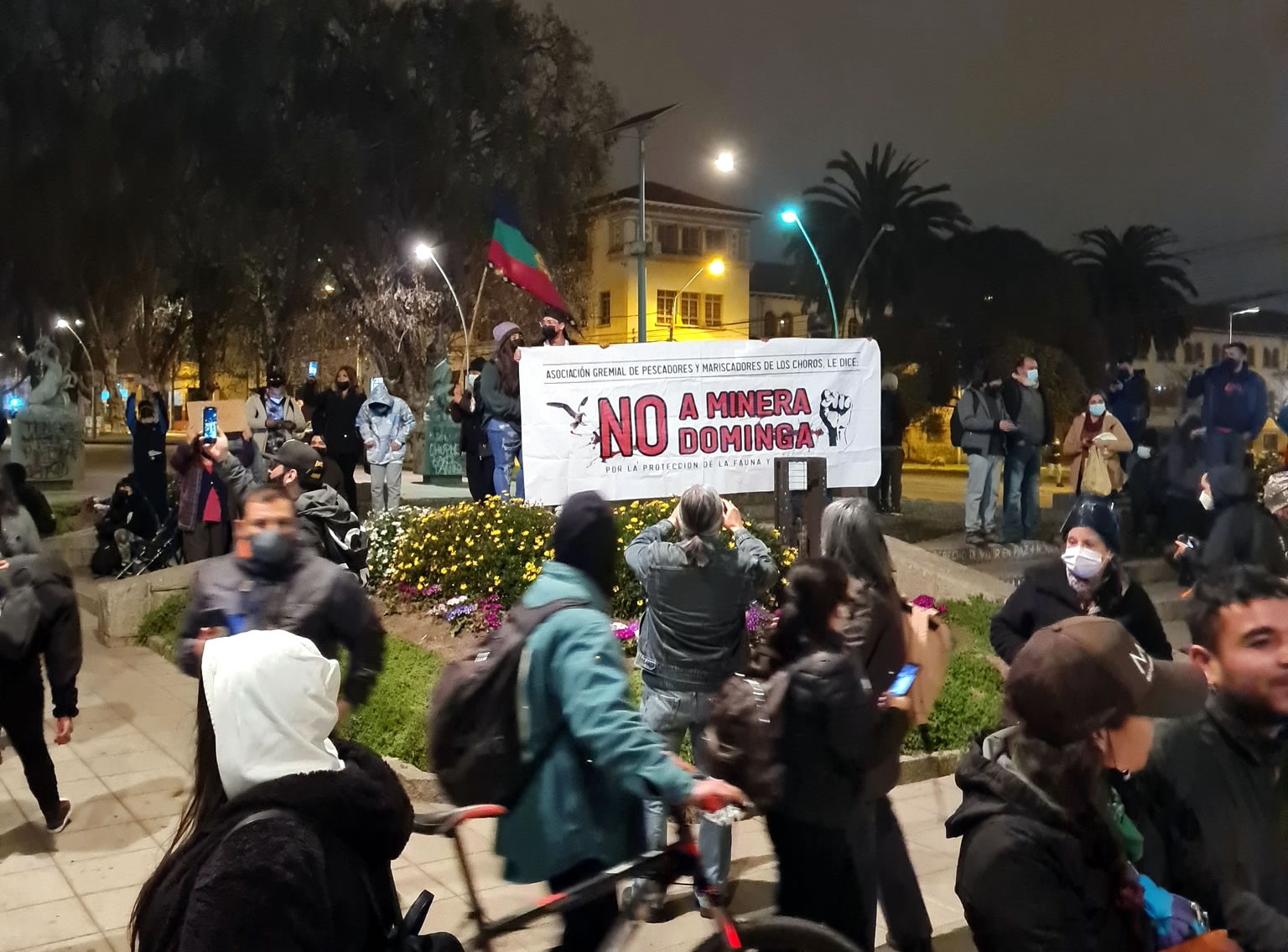 Manifestaciones en Santiago y La Serena en rechazo al proyecto minero Dominga