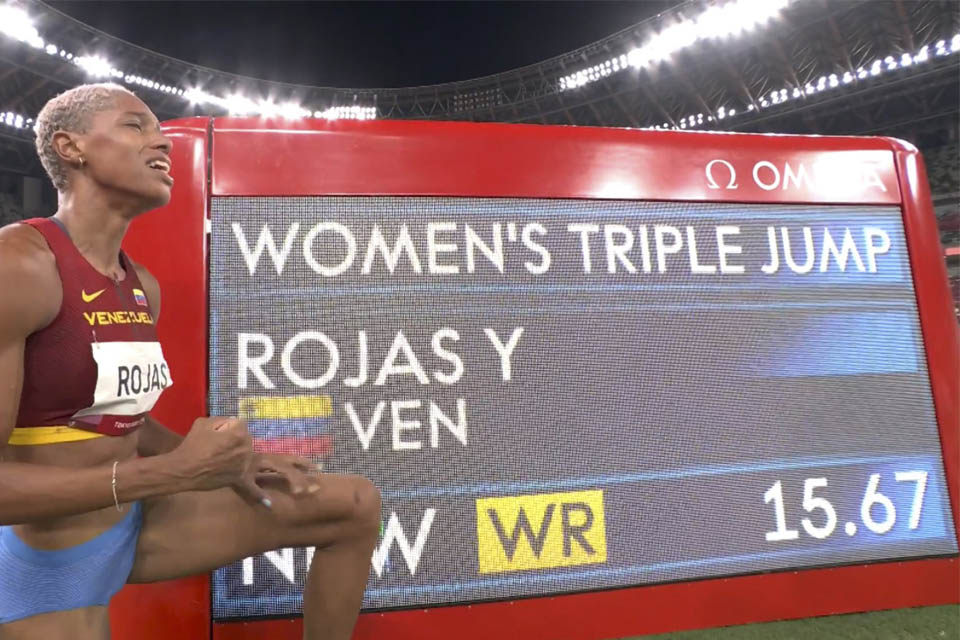 Venezolana Yulimar Rojas logró la medalla de oro en Tokio con un nuevo récord olímpico y del mundo