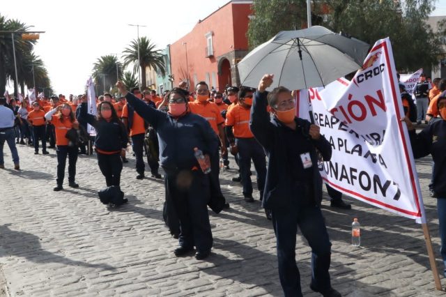 Manifestación de trabajadores de Bonafont