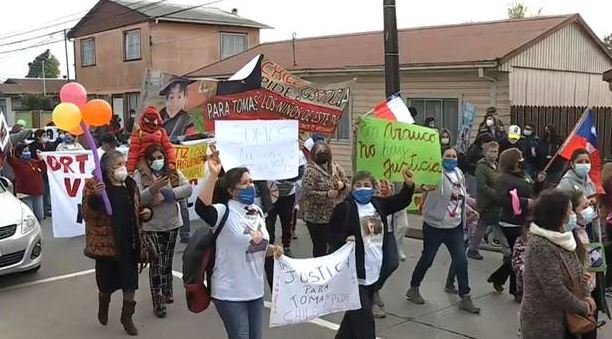 Familiares de Tomás Bravo marcharon junto a vecinos de Arauco para exigir avances en la investigación