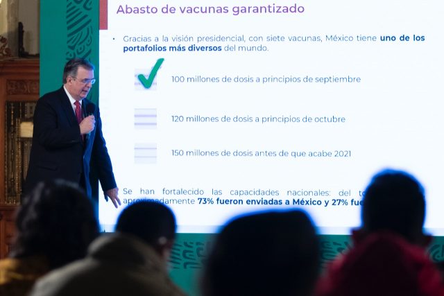 Abasto de vacunas antiCOVID está garantizado en México: SRE